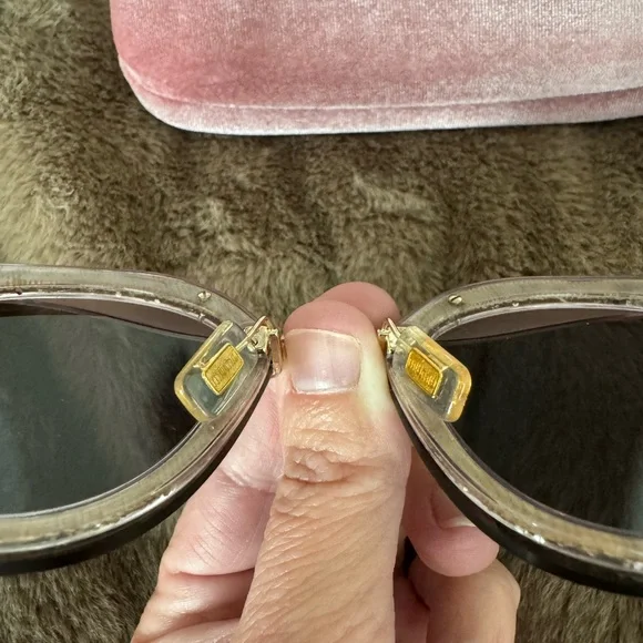 Miu Miu MU03TS Pink Purple Glitter Sunglasses - Picture 7 of 11